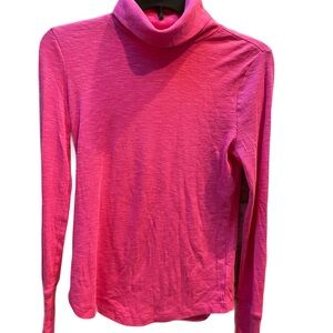 ❤️ GAP RIBBED PINK TURTLENECK TOP SIZE XS